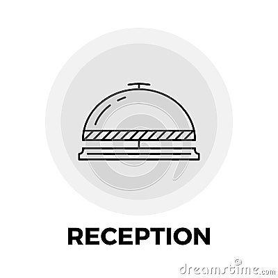 Reception Line Icon Vector Illustration
