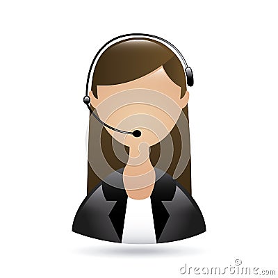 Receptionist Vector Illustration