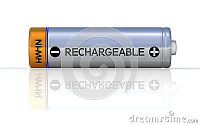 Rechargeable battery Stock Photo