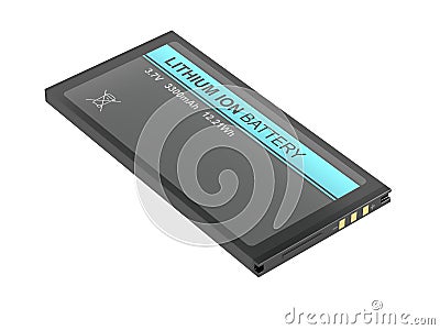 Rechargeable Lithium-ion battery Stock Photo