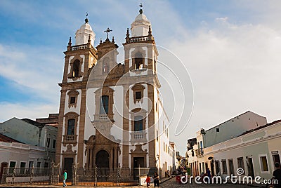 RECIFE, PERNAMBUCO, BRAZIL: The Co-Cathedral of St. Peter of Clerics Also Recife Cathedral It is a Catholic church located in the Editorial Stock Photo