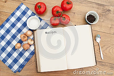 Recipe book Stock Photo