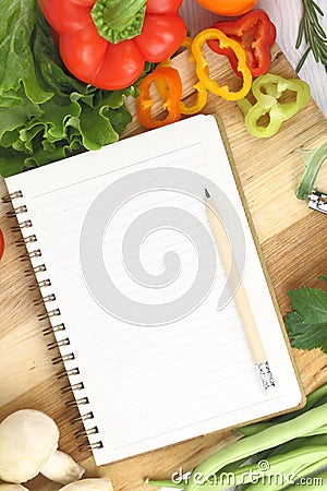 Recipe book Stock Photo