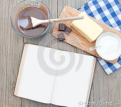 Recipe book Stock Photo