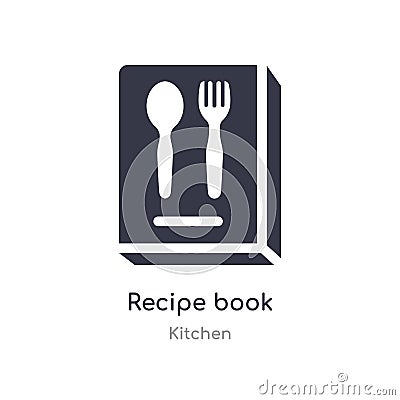 recipe book icon. isolated recipe book icon vector illustration from kitchen collection. editable sing symbol can be use for web Vector Illustration