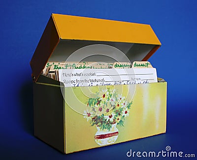 Recipe Box Stock Photo