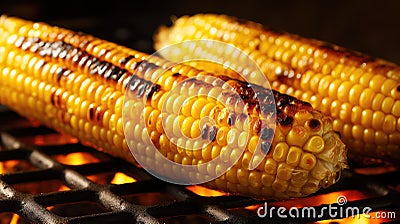 recipe grilled corn Cartoon Illustration