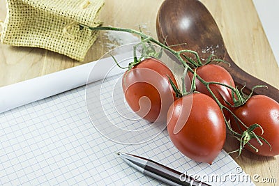 Recipe note card Stock Photo