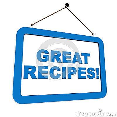 Recipes Stock Photo