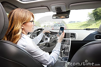 Reckless driving Stock Photo