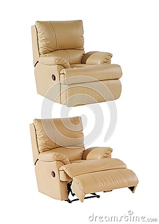 Recliner chair Stock Photo