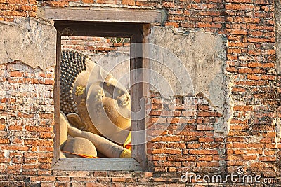 Reclining Buddha Stock Photo