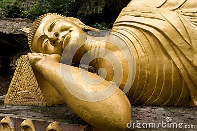 Reclining Buddha Stock Photo