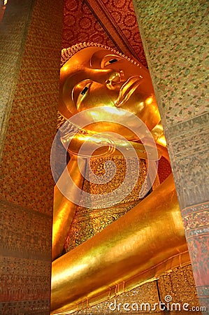 Reclining Buddha Stock Photo