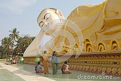 Reclining Buddha Editorial Stock Photo