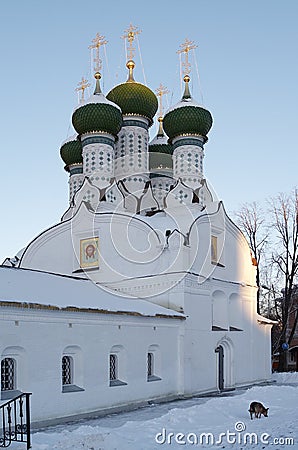 The reconstructed temple of the seventeenth century Stock Photo