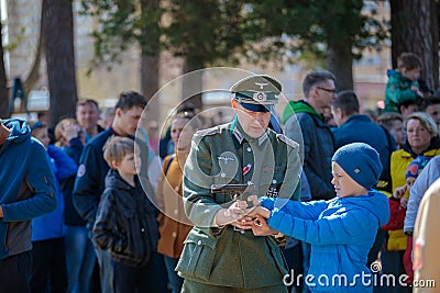 Reconstruction of the Second World War. Editorial Stock Photo