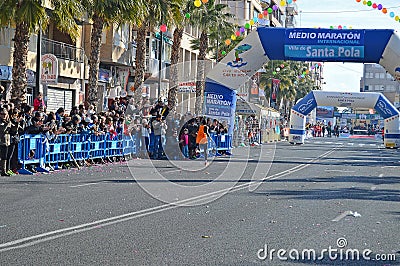 Record Breaking Marathon Runner Editorial Stock Photo