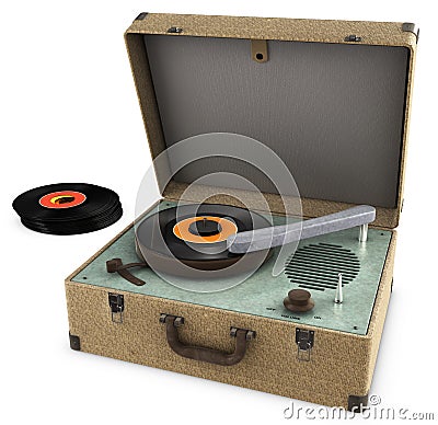 Record Player Stock Photo