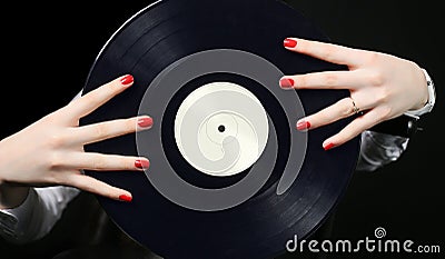 Record vinyl Stock Photo