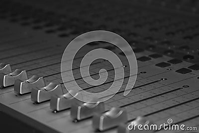 Recording Studio Soundboard Stock Photo