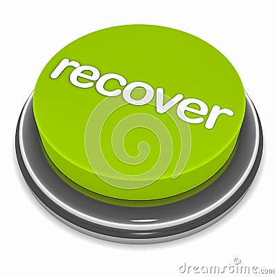 Recover button Stock Photo