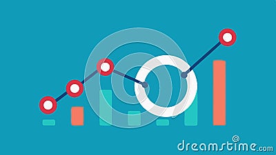Recovery Metrics Chart A simple line graph that illustrates recovery metrics over time with the smart ring featured as Vector Illustration