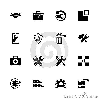 Recovery Repair - Flat Vector Icons Vector Illustration