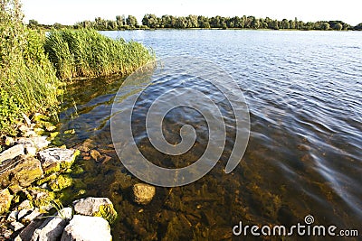 Recreatiegebied Twiske, Noord-Holland; Recreational area Twikse, Netherlands Stock Photo