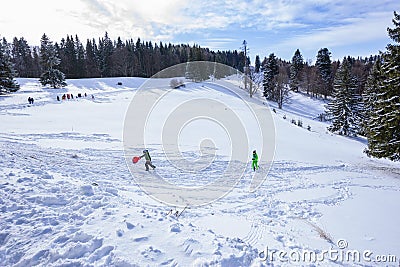 Predeal, tourists destination Editorial Stock Photo