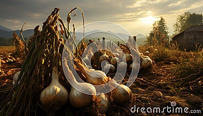 Recreation of a still life of rings onions fried Stock Photo