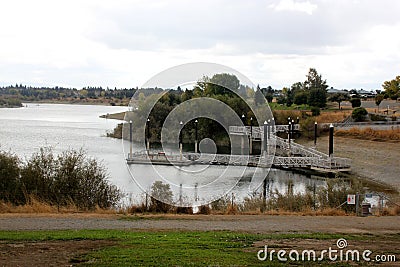 Recreational area of Quarry Lake, Fremont, California Stock Photo