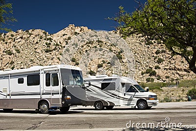 Recreational vehicles Stock Photo