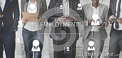 Recruitment Hiring Career job Emplyment Concept Stock Photo