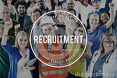 Recruitment Human Resources Hiring Employment Concept Stock Photo