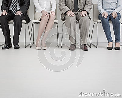 Recruitment recruiting recruit hiring hire - concepts. Stock Photo