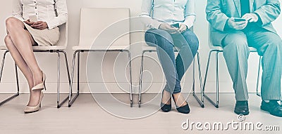 Recruitment recruiting recruit hiring hire - concepts. Stock Photo