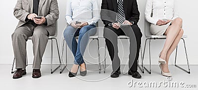 Recruitment recruiting recruit hiring hire - concepts. Stock Photo