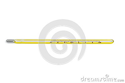 The rectal thermometer on the white background Stock Photo
