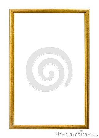 Rectangle decorative golden picture frame Stock Photo