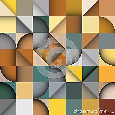 Rectangle seamless pattern, vector abstract background Vector Illustration
