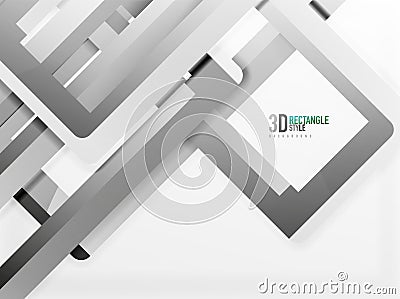 Rectangle tube elements, vector background Vector Illustration