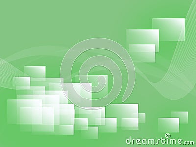 Rectangles on a green background Stock Photo