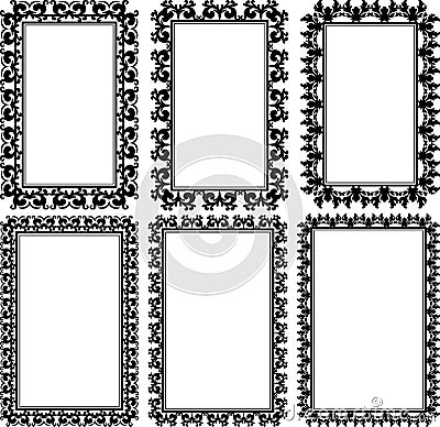 Rectangular frames Vector Illustration