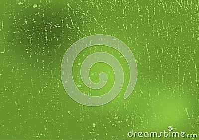 Rectangular green background with glow. Grunge texture. Vector Illustration