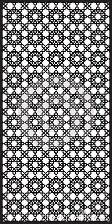 Rectangular lattice pattern background in arabic style. Arabesque. Vector Illustration