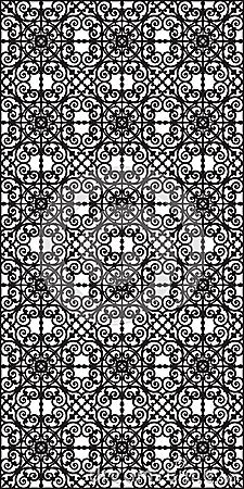 Rectangular lattice pattern background in oriental style. Arabesque. Cartoon Illustration