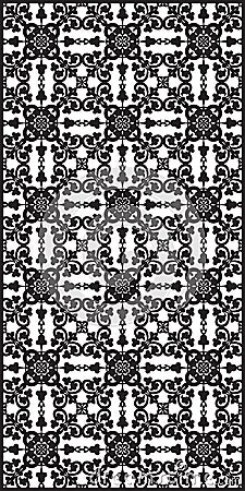 Rectangular lattice pattern background in oriental style. Arabesque. Cartoon Illustration