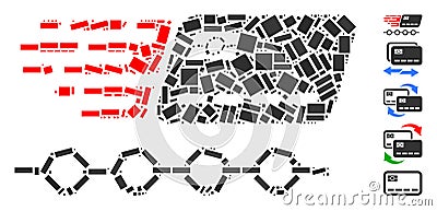 Rectangular Mosaic Rush Grace Credit Periods Stock Photo