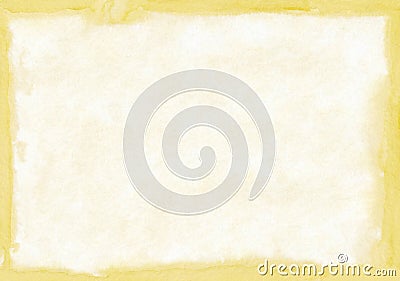 Rectangular regularly shaped vanilla yellow watercolour background. Beautiful abstract canvas for congratulations, valentines, des Stock Photo